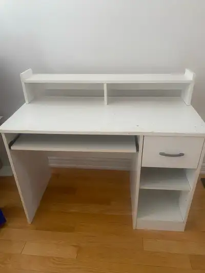 white Student Desk with Hutch, View more