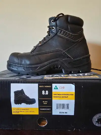 Men's Dakota work boots from Mark's. Got them to literally tour a construction site for one day so t...
