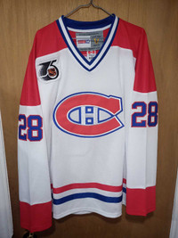 1991 Eric Desjardins Montreal Canadiens NHL ccm jersey sz xl new
