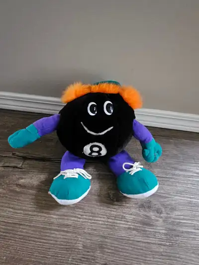 Stuffed 8 ball, approx 10" tall when sitting. In new condition. Cash only. Pick up in Lindenwoods. P...