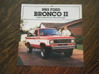 Ford 1985 Bronco II Truck Brochure Bronco 2