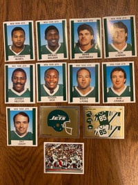Lot of 12 1988 Panini New York Jets football stickers