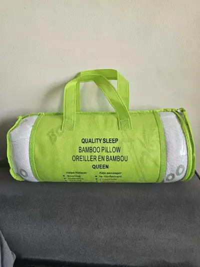 Bamboo Memory Foam Pillow, Queen, View more