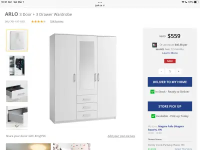 JYSK wardrobe, View more