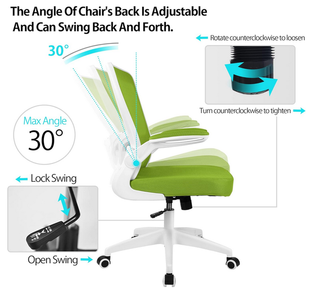 Office Chair, Ergonomic Desk Chair in Chairs & Recliners in Markham / York Region - Image 5