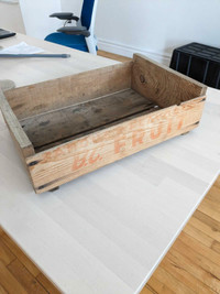 Vintage wood box crate