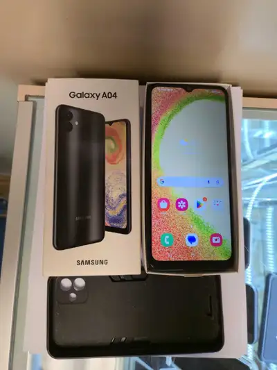 Samsung Galaxy A04 unlock 64G double sim RAM 4G case , View more
