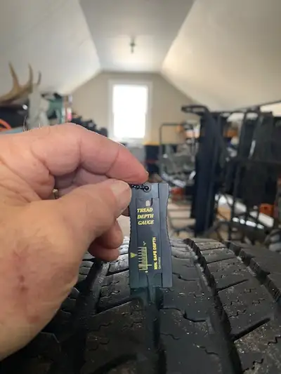 Goodyear Wrangler Light Truck tires M+S P265/65R18 for sale. Came from GMC Sierra, with approximatel...