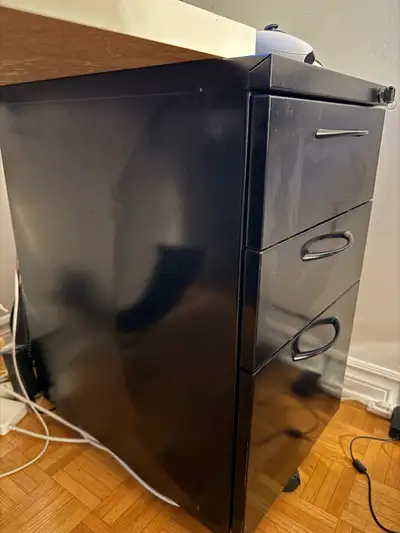 2x Matching Black Office Cabinets - Locking, View more