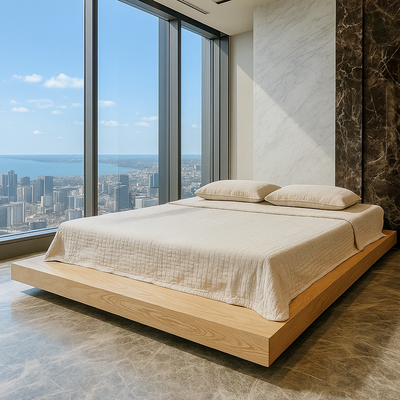 Made Wood Japanese Platform Bed – King Size, View more