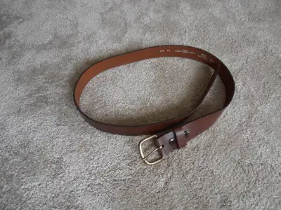 Men's Brown Leather Belt - NEW - Size 40, View more