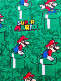 Licenced Super Mario flannel