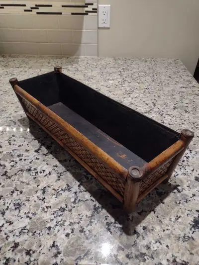 This used bamboo box is ideal for adding a touch of rustic charm to your decor or storage solutions,...