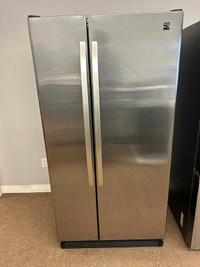 Used Kenmore 33 inch wide side by side fridge 