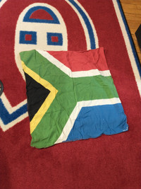 SMALL 50X50CM COTTON SOUTH AFRICA FLAG BANNER