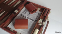 Backgammon de Voyage en Vinyle