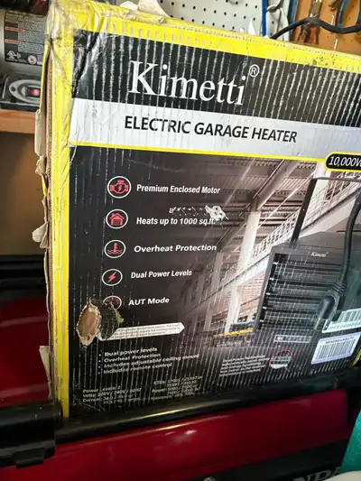 Garage heater 10.000 watts nib, View more