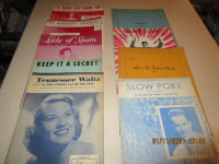 VINTAGE SONG SHEETS