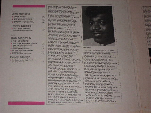Jimi  Hendrix & Percy Sledge & Bob Marley (1981) LP dans CD, DVD et Blu-ray  à Ville de Montréal - Image 4