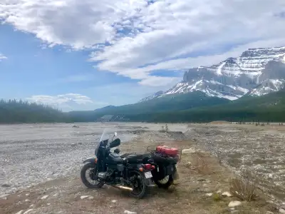 all road all season motorcycle , selectable 2 wheel drive with reverse , grey colour, set up for col...