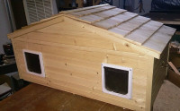 Duplex cat house- separate apartments for your two cats!