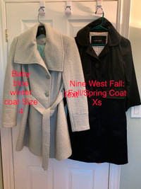 Winter Coat sz 4 & Fall Coat XS very good condition! Both $40.