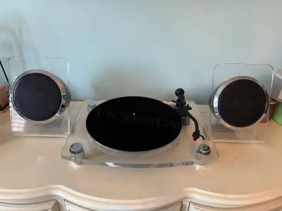 Victrola Record player with bluetooth speakers , View more