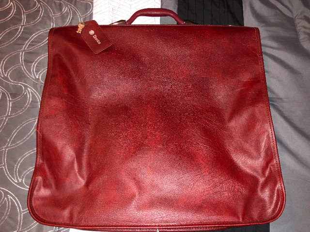 Vintage Dionite Burgundy Garment Bag With Hanger/Straps in Excel in Other in Sunshine Coast - Image 4
