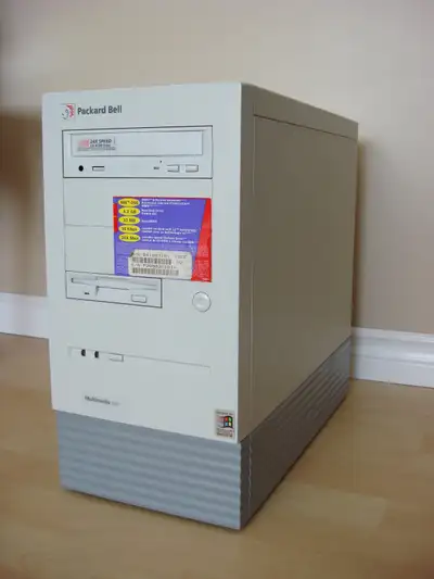 Retro gaming vintage PC - Packard Bell 730C tower computer, View more
