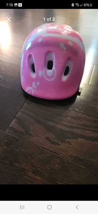 Pink bike/roller blades/scooter helmet 