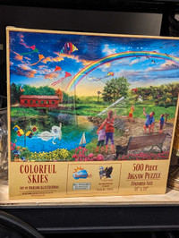 New colorful skies 500 piece jigsaw puzzle 18 in. x  24 in
