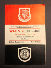 Vintage 60s rugby programs -England, Wales, France, W. Germany,