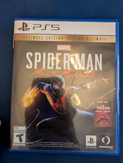 Spiderman Miles Morales Ultimate PS5 jeux game, View more