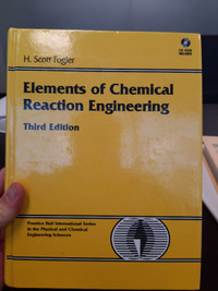 Elements of Chemical Reaction Engineering 3rd Edition Textbook