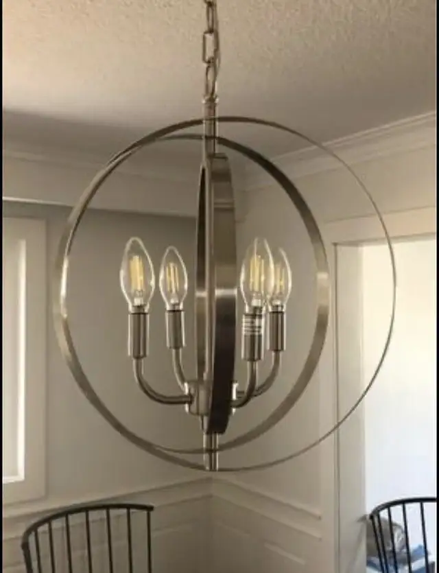 Modern Candle Style Globed Ring Chandelier in Indoor Lighting & Fans in City of Toronto - Image 4