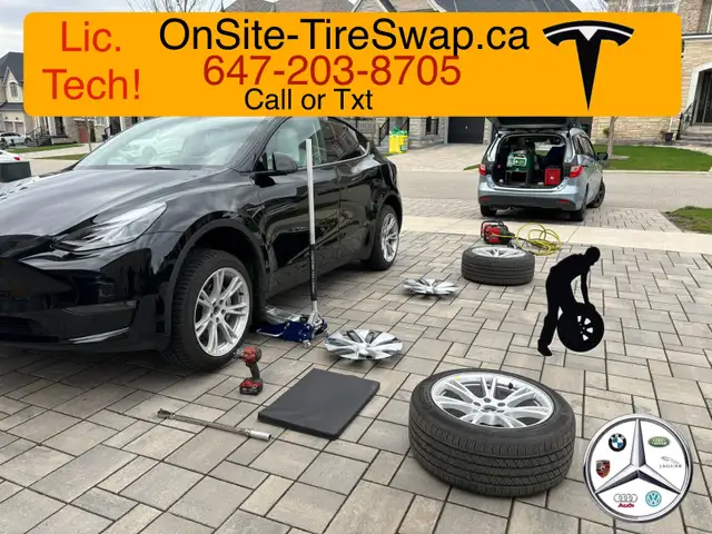 Oakville WINTER WHEELS SWAP OVER! We come to you !!Lic.Techs