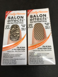3 Boxes of NEW SALON EFFECTS REAL NAIL POLISH STRIPS / WRAPS