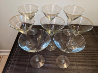 8 Large Martini Glasses (Take all for $50)