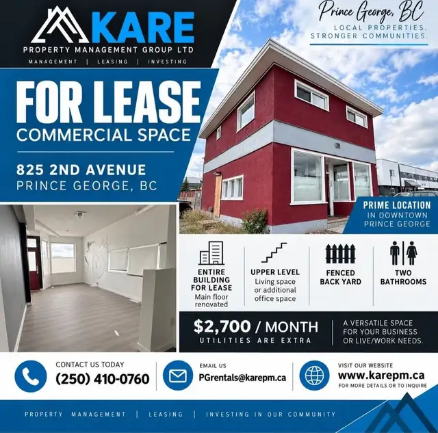 COMMERCIAL BUILDING FOR LEASE