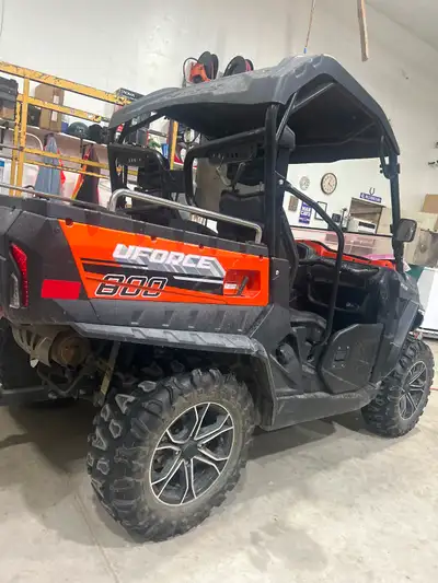 I am selling my CFMoto Uforce 800, a powerful and reliable side-by-side utility vehicle that is read...