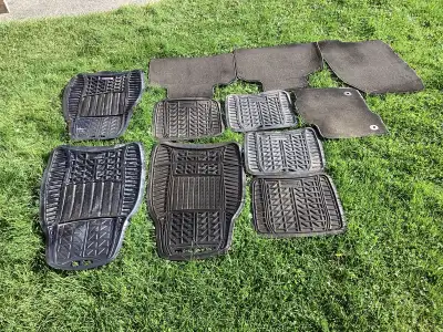 Assorted floor mats..selling as a package..all for $30.00 in sturgeon falls