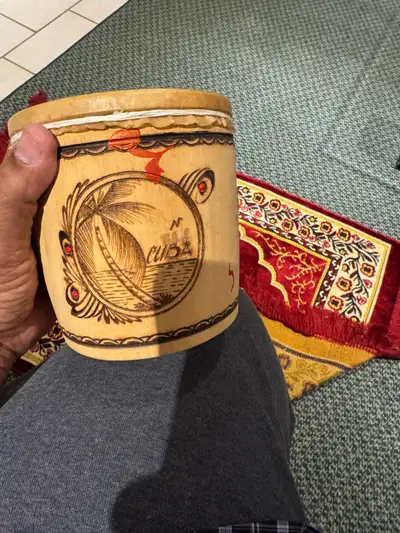 Hand-carved Wooden "Varadero Cuba" Drum, View more