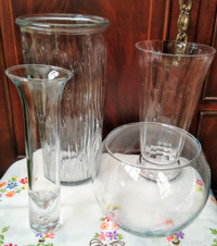 Assorted Glass Vases 5/$10