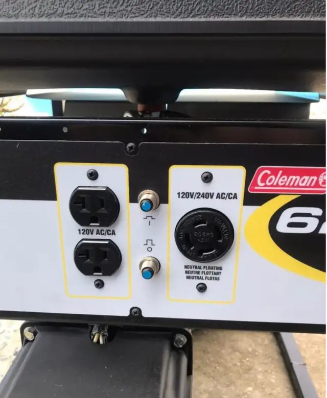 Like New 6250 Watt Generator - Made in USA Coleman Tecumseh Gas in Power Tools in St. Catharines - Image 5