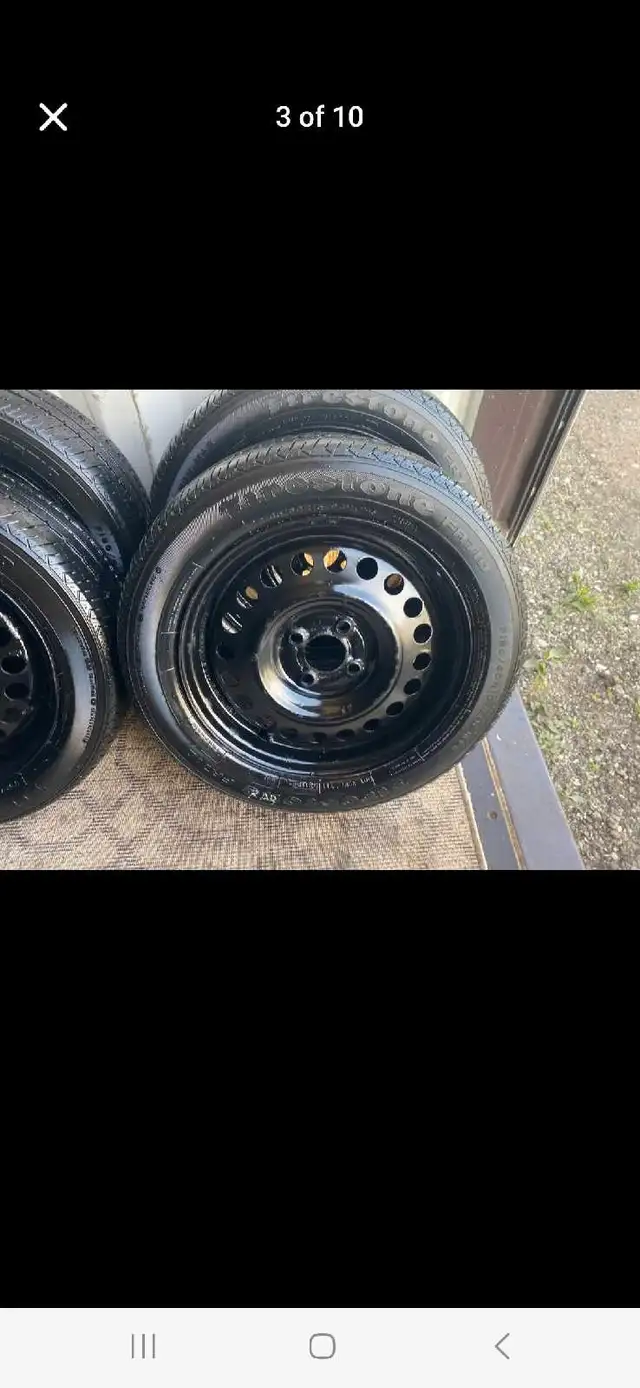 Set of 4 FIRESTONE all season tires with rims (185 60 15) in Tires & Rims in Oakville / Halton Region - Image 3