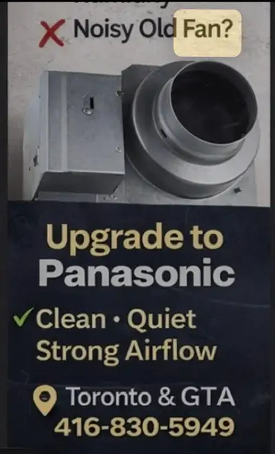 Panasonic Bathroom Exhaust Fan Installation – Starting $250, View more