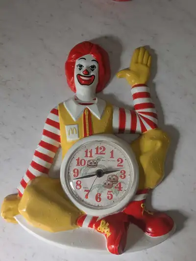 Vintage Ronald McDonald Clock, View more