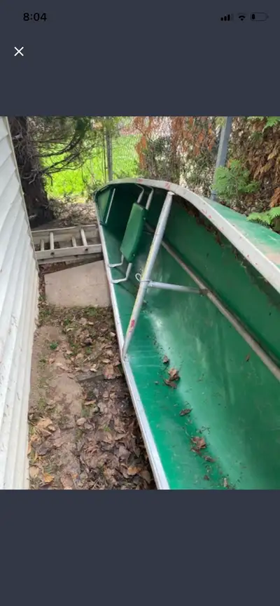 Hi, I am selling a two seater 15 1/2 foot portaging canoe it weighs about 70 pounds
