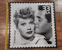 I Love Lucy Stamp Tin Sign