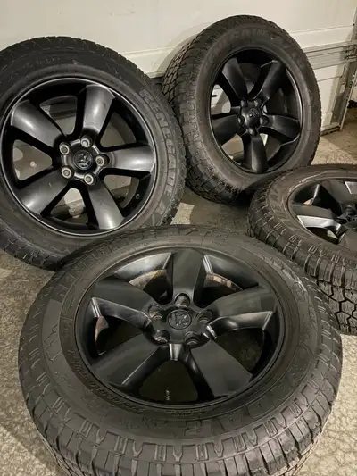 Set of OEM factory Dodge Ram Warlock Classic edition wheels Great used condition with like new tires...